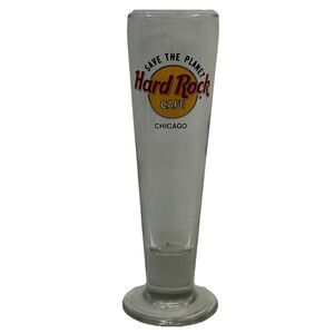 HARD‎ ROCK CAFE Chicago SAVE THE PLANET PILSNER TALL BEER GLASS